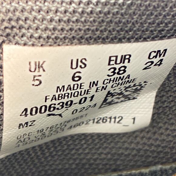 Puma Pacer 23 Marble Gray Black Athletic Running Shoes 400639-01 Youth Size 6 - Picture 9 of 10